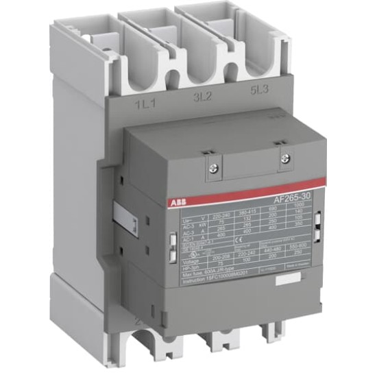 Contactor 265A 100-250VAC/VDC 3P