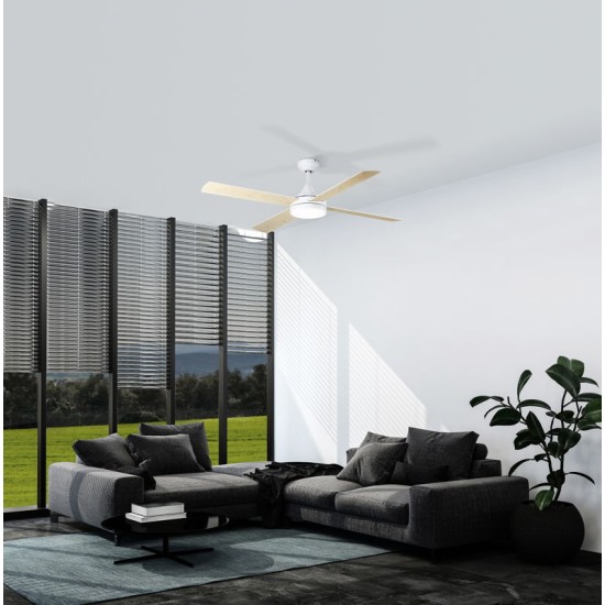 VENTILATOR DE TAVAN CU LUMINA EGLO TRINIDAD 35084, LED 20W
