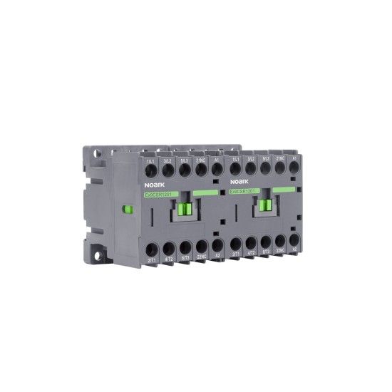 MINI-CONTACTOR INVERSOR, 4-POLI, 6A AC-3, CONT. 230 V AC, 2 NC + 2 NO CONTACTE AUXILIARE Ex9CSR06  4P/22 230V