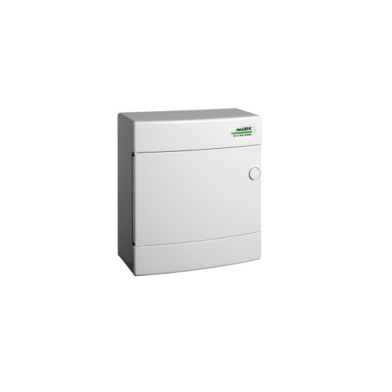 COFRET DE DISTRIBUTIE DIN PLASTIC, MONTARE APARENTA, USA ALBA, IP40, 1 RAND, 8 MODULE PNS 8W