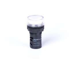 LAMPA SEMNALIZARE CU MONTAJ PE USA, CAPISON PLAT, CAPACITIV, ALB, 230V AC Ex9IL 1C w 230V AC