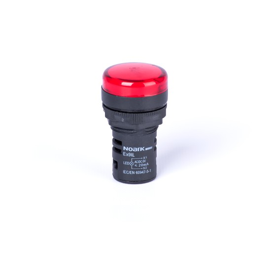 LAMPA SEMNALIZARE CU MONTAJ PE USA, CAPISON INALT, CAPACITIV, ROSU, 230V AC Ex9IL 2C r 230V AC