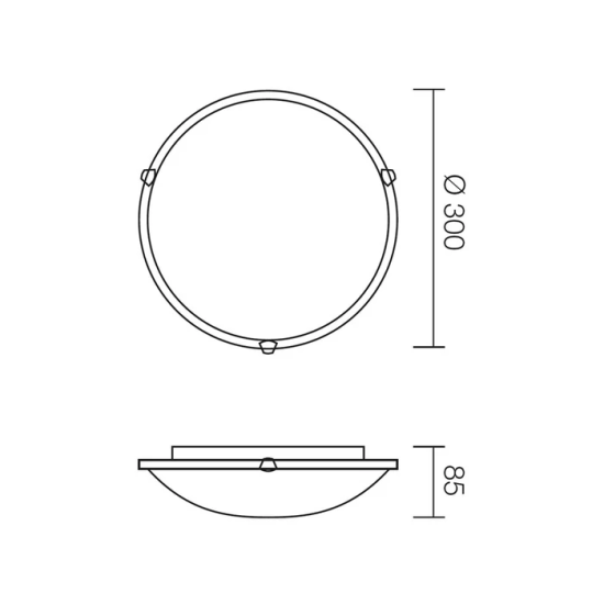 Plafoniera Virginia 05-385, 1 x E27, D300 mm, alba, clasica Plafoniera Virginia 05-385, 1 x E27, D300 mm, alba, clasica