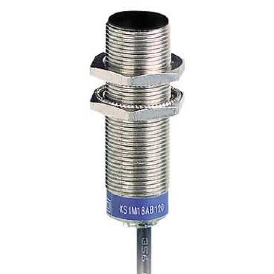 SENZOR INDUCTIV XS1 M18 - L 52,5 MM - ALAMA - SN 5 MM - 12...24 V C.C -CABLU 2 M SENZOR INDUCTIV XS1 M18 - L 52,5 MM - ALAMA - SN 5 MM - 12...24 V C.C -CABLU 2 M