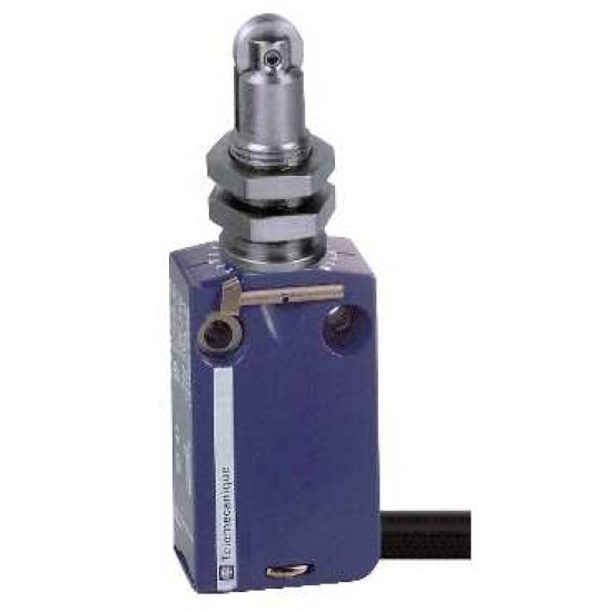 LIMITATOR XCMD - PLONJOR CU ROLA DE OTEL M12 - 1NO+1NC - SALT - 1 M