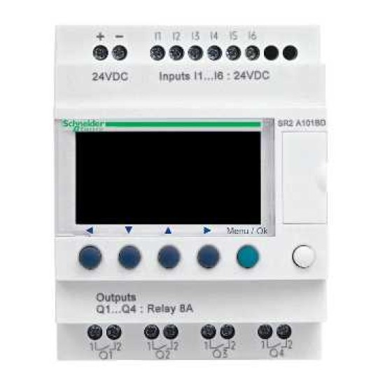 RELEU INTEL. COMP. ZELIO LOGIC -10 I O -24 V C.C. -FARA CEAS -CU AFISAJ RELEU INTEL. COMP. ZELIO LOGIC -10 I O -24 V C.C. -FARA CEAS -CU AFISAJ