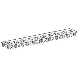 ETICHETA CLEMA, ALBA - PAS 6 MM - 25 BENZI DE 10 CARACTERE 11...20