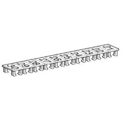 ETICHETA CLEMA, ALBA - PAS 6 MM - 25 BENZI DE 10 CARACTERE 21...30