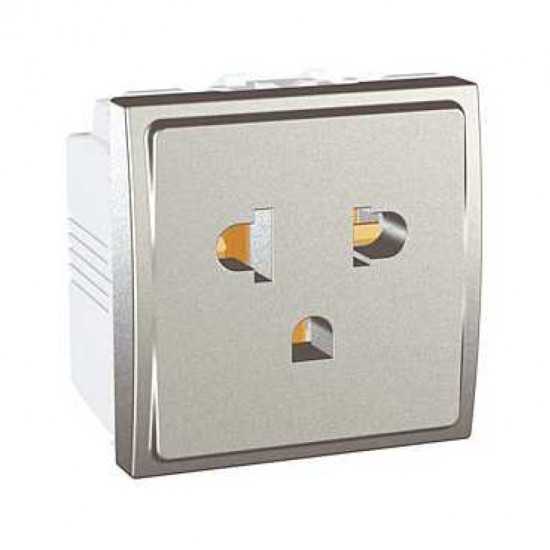 UNICA TOP/CLASS - 1 S.O. - 2P+E, EU/US - 2 M - ALUMINIU