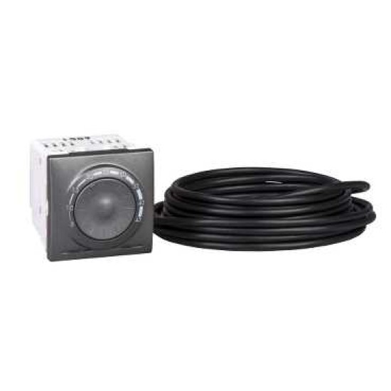 UNICA TOP/CLASS - TERMOSTAT DE PARDOSEALA - 230 VCA - 2 M - GRAFIT