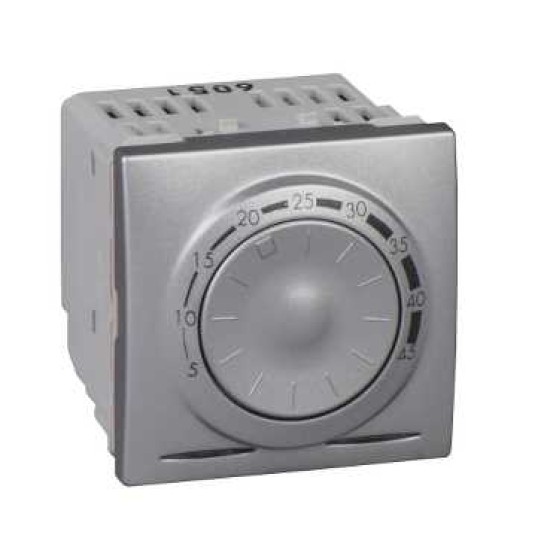 UNICA TOP/CLASS - TERMOSTAT DE PARDOSEALA - 230 VCA - 2 M - ALUMINIU