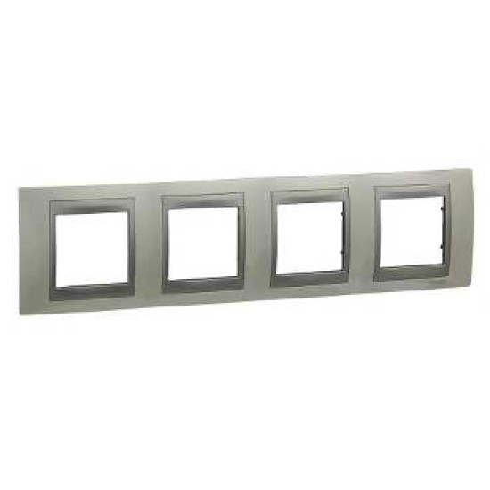 UNICA TOP - RAMA - 4 POSTURI, H71 - ALB TOP/ALUMINIU