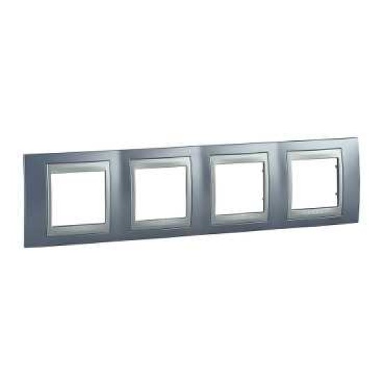 UNICA TOP - RAMA - 4 POSTURI, H71 - ALBASTRU ACVAMARIN/ALUMINIU