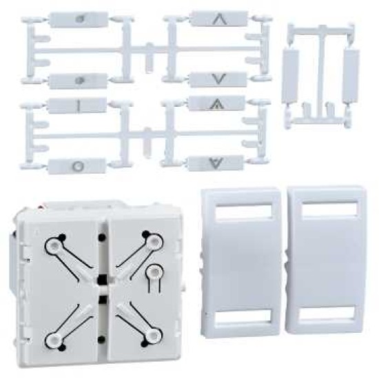 UNICA KNX - BUTON - 2X2 DIRECTII - 10 A 24 V C.C. - 2 M - ALB UNICA KNX - BUTON - 2X2 DIRECTII - 10 A 24 V C.C. - 2 M - ALB