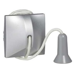 UNICA TOP/CLASS - COMUTATOR BUTON CU CORDON - 10A 250V CA - 2 M - ALUMINIU