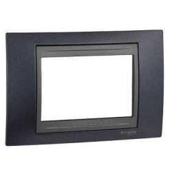 UNICA TOP - RAMA - 3 MODULE - GRI METALIZAT/GRAFIT