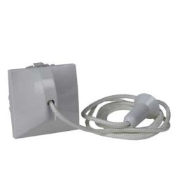UNICA - COMUTATOR CU BUTON PE CABLU - 10 A 250 V C.A. - 2 M - ALB UNICA - COMUTATOR CU BUTON PE CABLU - 10 A 250 V C.A. - 2 M - ALB