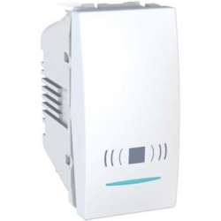 UNICA - COMUTATOR CU BUTON - 10 A 250 V C.A. - 1 M - ALB UNICA - COMUTATOR CU BUTON - 10 A 250 V C.A. - 1 M - ALB