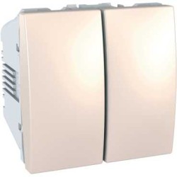 UNICA - INTRERUPATOR - 2XDUBLU - 10 AX 250 V C.A. - 2 M - FILDES UNICA - INTRERUPATOR - 2XDUBLU - 10 AX 250 V C.A. - 2 M - FILDES