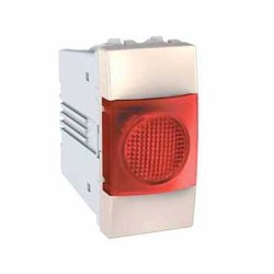UNICA - LAMPA INDICATOR PLATA - 220 VCA - 1 M - RED - FILDES