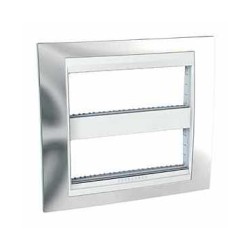 UNICA PLUS - RAMA (RAMA FIXA) - 2 POSTURI (H) - 2X6 M - CROM STRALUCITOR/ALB