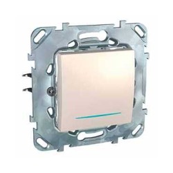 UNICA - COMUTATOR BASCULANT - MONODIR. - 10 AX 250 V C.A. - 2 M - IVORIU UNICA - COMUTATOR BASCULANT - MONODIR. - 10 AX 250 V C.A. - 2 M - IVORIU