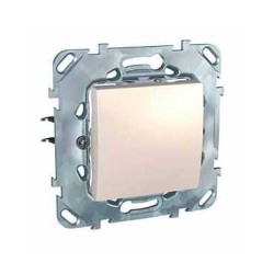 UNICA - COMUTATOR BASCULANT - BIDIRECTIONAL - 10 AX 250 V C.A. - 2 M - IVORIU UNICA - COMUTATOR BASCULANT - BIDIRECTIONAL - 10 AX 250 V C.A. - 2 M - IVORIU