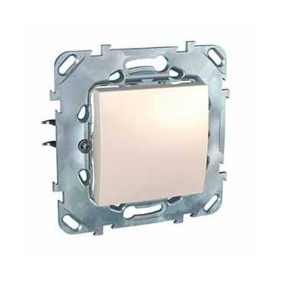 UNICA - COMUTATOR BASCULANT - MONODIR. - 10 AX 250 V C.A. - 2 M - IVORIU UNICA - COMUTATOR BASCULANT - MONODIR. - 10 AX 250 V C.A. - 2 M - IVORIU