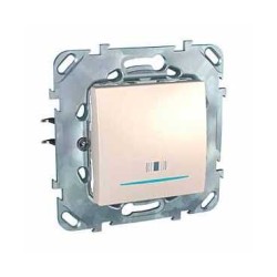 UNICA - COMUTATOR CU BUTON - 10 A 250 V C.A. - 2 M - FILDES