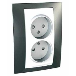 UNICA PLUS - PRIZA DUBLA COMPLETA , UK - 4 M - ALB/SAMPANIE