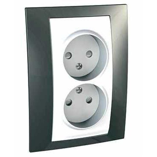 UNICA PLUS - PRIZA DUBLA COMPLETA , UK - 4 M - ALB/SAMPANIE