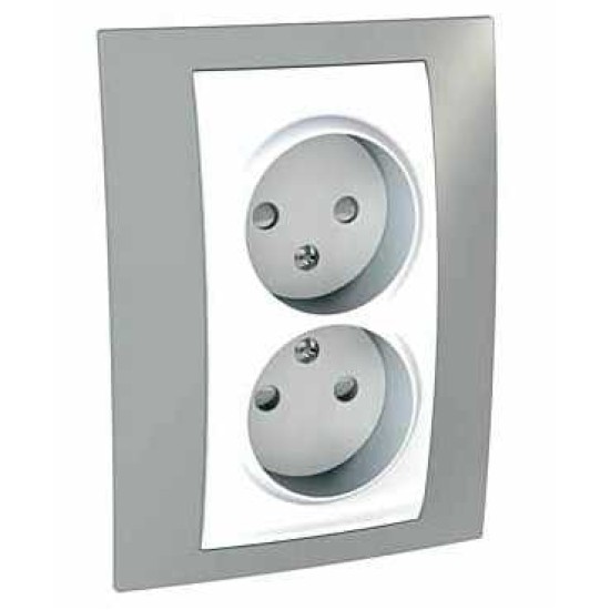 UNICA PLUS - PRIZA DUBLA COMPLETA , UK - 4 M - ALB/GRI