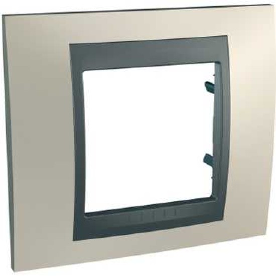 UNICA TOP - RAMA - 1 POST, ORIZONTAL - TITANIU/GRAFIT