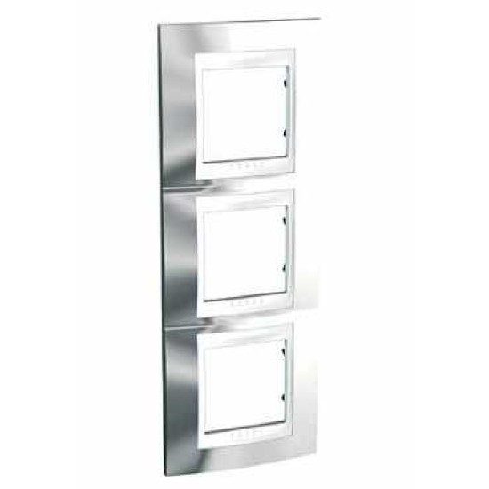 UNICA PLUS - RAMA - 3 POSTURI - CROM STRALUCITOR/ALB UNICA PLUS - RAMA - 3 POSTURI - CROM STRALUCITOR/ALB