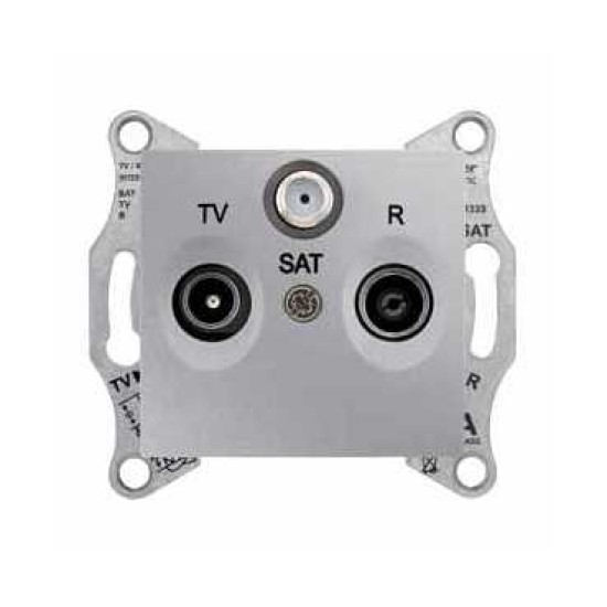 SEDNA - PRIZA INTERMEDIARA TV-R-SAT - 8DB FARA RAMA ALUMINIU