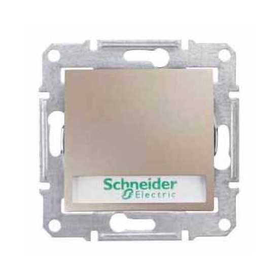 SEDNA - BUTON MONOPOLAR - 10AX 12V~ LABEL, LED POZITIE, FARA RAMA TITAN