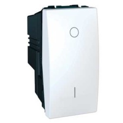 UNICA - COMUTATOR BASCULANT - MONODIR. - 16 AX 250 V C.A. - 1 M - ALB UNICA - COMUTATOR BASCULANT - MONODIR. - 16 AX 250 V C.A. - 1 M - ALB