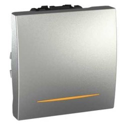 UNICA - COMUTATOR BASCULANT - MONODIR. - 16 AX 250 V C.A. - 2 M - ALUMINIU