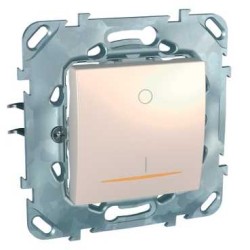 UNICA - COMUTATOR BASCULANT - MONODIR. - 16 AX 250 V C.A. - 2 M - IVORIU