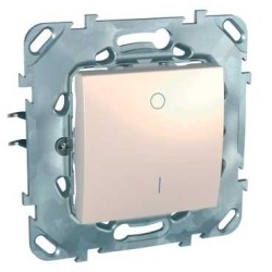 UNICA - COMUTATOR BASCULANT - MONODIR. - 16 AX 250 V C.A. - 2 M - IVORIU UNICA - COMUTATOR BASCULANT - MONODIR. - 16 AX 250 V C.A. - 2 M - IVORIU
