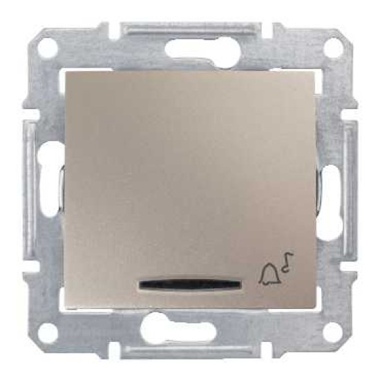 SEDNA - BUTON MONOPOLAR - 10AX 12V~ LED POZITIE, SIMBOL SONERIE, FARA RAMA TITAN