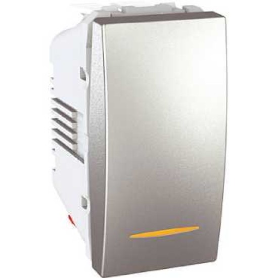 UNICA - COMUTATOR BASCULANT - BIDIR. - 10 AX 250 V C.A. - 1 M - ALUMINIU UNICA - COMUTATOR BASCULANT - BIDIR. - 10 AX 250 V C.A. - 1 M - ALUMINIU