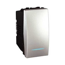 UNICA TOP/CLASS - INTRERUPATOR - SIMPLU - 16 AX 250 VC.A. - 1 M - ALUMINIU