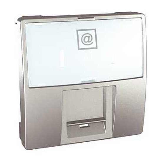 UNICA TOP/CLASS - CAPAC CONECTOR DATE RJ45 PENTRU AMP SI KROME - 2 M - ALUMINIU