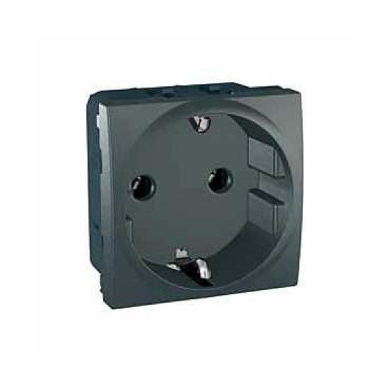 UNICA TOP - 1 PRIZA ELECTRICA - 2P+E - GERMANIA - 2 M - GRAFIT