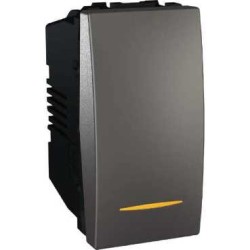 UNICA - COMUTATOR BASCULANT - MONODIR. - 16 AX 250 V C.A. - 1 M - GRAFIT UNICA - COMUTATOR BASCULANT - MONODIR. - 16 AX 250 V C.A. - 1 M - GRAFIT