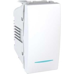 UNICA - COMUTATOR BASCULANT - MONODIR. - 10 AX 250 V C.A. - 1 M - ALB UNICA - COMUTATOR BASCULANT - MONODIR. - 10 AX 250 V C.A. - 1 M - ALB