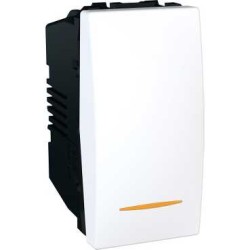 UNICA - INTRERUPATOR - SIMPLU - 16 AX 250 V C.A. - 1 M - ALB UNICA - INTRERUPATOR - SIMPLU - 16 AX 250 V C.A. - 1 M - ALB