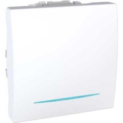 UNICA - COMUTATOR BASCULANT - INTERMEDIAR - 10 AX 250 V C.A. - 2 M - ALB UNICA - COMUTATOR BASCULANT - INTERMEDIAR - 10 AX 250 V C.A. - 2 M - ALB