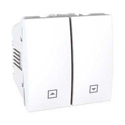 UNICA - COMUTATOR CU BUTON - 10 A 250 V C.A. - 2 M - ALB UNICA - COMUTATOR CU BUTON - 10 A 250 V C.A. - 2 M - ALB